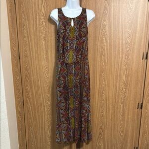 Two by Vince Camuto sz XS Bohemian Sleeveless Maxi Dress - Multicolor